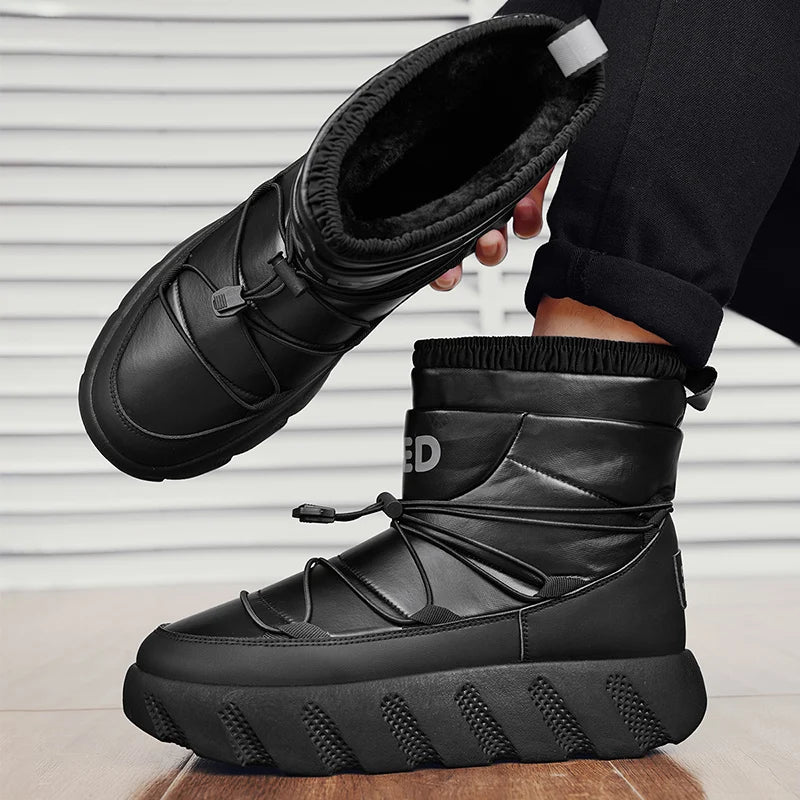 Men’s Waterproof Plush Winter Boots | Men's Snow Boots by Anwer Fancy | Worldwide Shipping