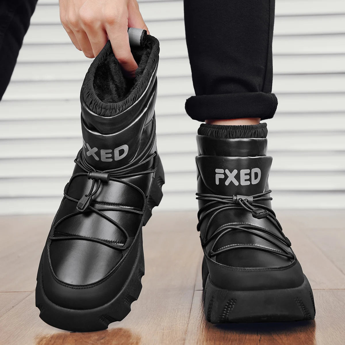 Men’s Waterproof Plush Winter Boots | Men's Snow Boots by Anwer Fancy | Worldwide Shipping