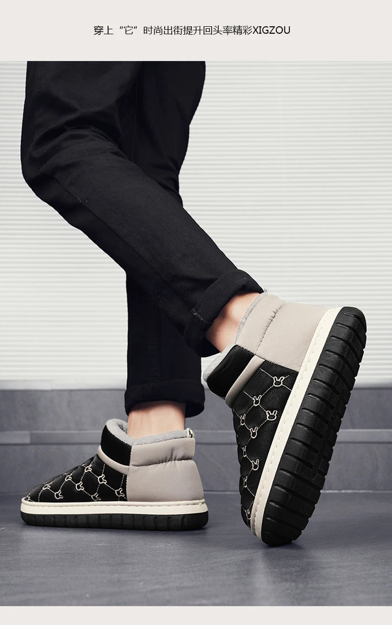 Men’s Waterproof Plush Winter Snow Boots | Men's Snow Boots by Anwer Fancy | Worldwide Shipping