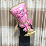 Pink Champagne Balloon Decoration | by Anwer Fancy | Worldwide Shipping