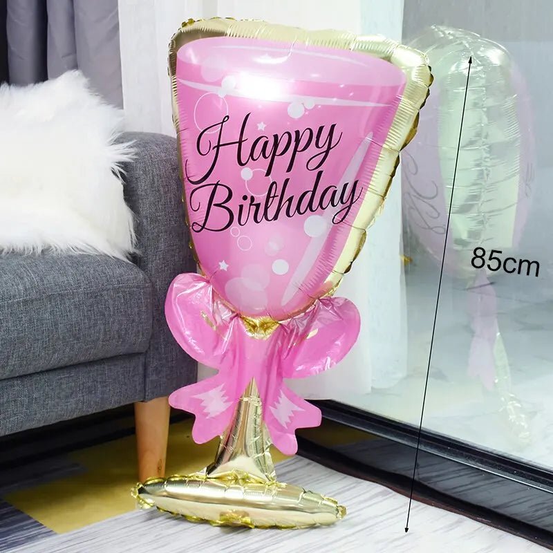 Pink Champagne Balloon Decoration | by Anwer Fancy | Worldwide Shipping