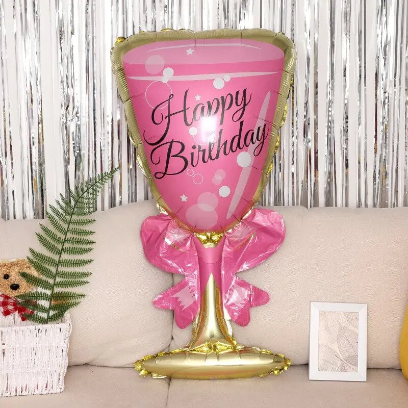 Pink Champagne Balloon Decoration | by Anwer Fancy | Worldwide Shipping