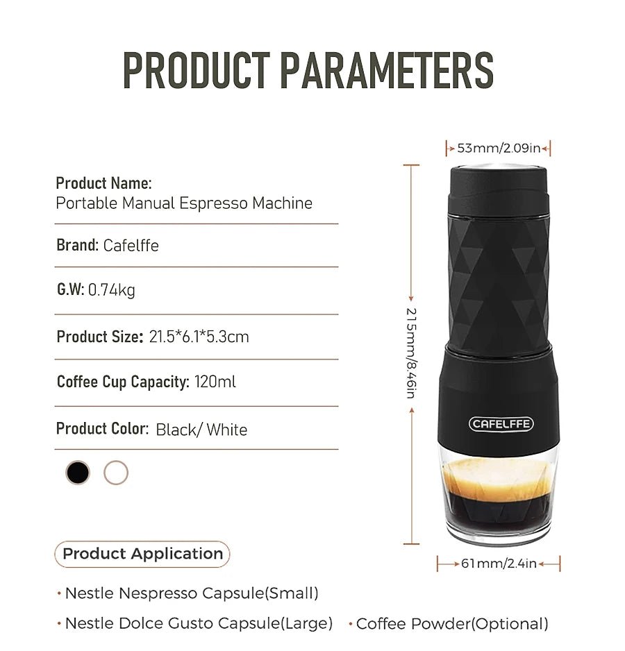 Portable 3 - in - 1 Coffee Machine | by Anwer Fancy | Worldwide Shipping