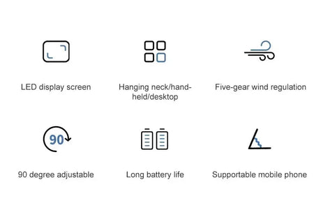 Portable Neck Fan Air Cooler | by Anwer Fancy | Worldwide Shipping