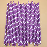 Purple Eco - Friendly Paper Straws | by Anwer Fancy | Worldwide Shipping