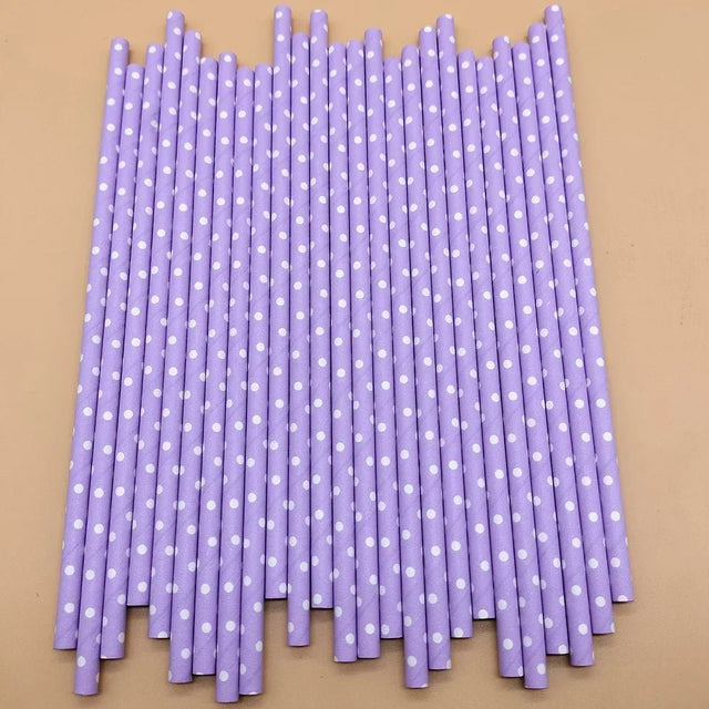 Purple Eco - Friendly Paper Straws | by Anwer Fancy | Worldwide Shipping
