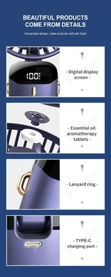 Rechargeable Neck Fan Air Conditioner | by Anwer Fancy | Worldwide Shipping