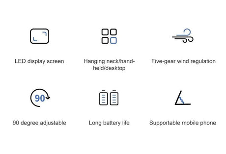 Rechargeable Neck Fan Air Conditioner | by Anwer Fancy | Worldwide Shipping