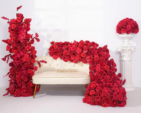 Red Rose Flower Row Decoration | by Anwer Fancy | Worldwide Shipping