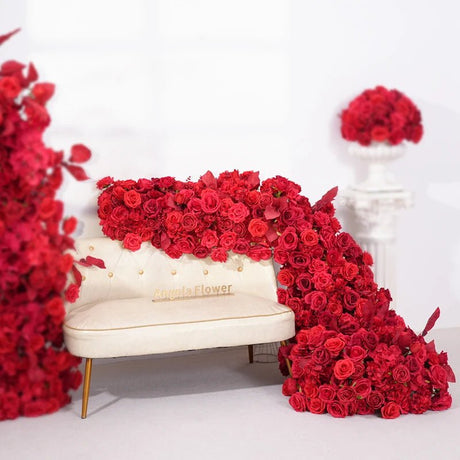 Red Rose Flower Row Decoration | by Anwer Fancy | Worldwide Shipping