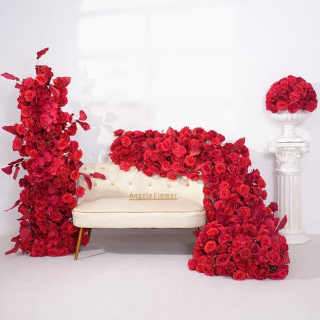 Red Rose Flower Row Decoration | by Anwer Fancy | Worldwide Shipping