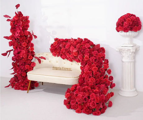 Red Rose Flower Row Decoration | by Anwer Fancy | Worldwide Shipping