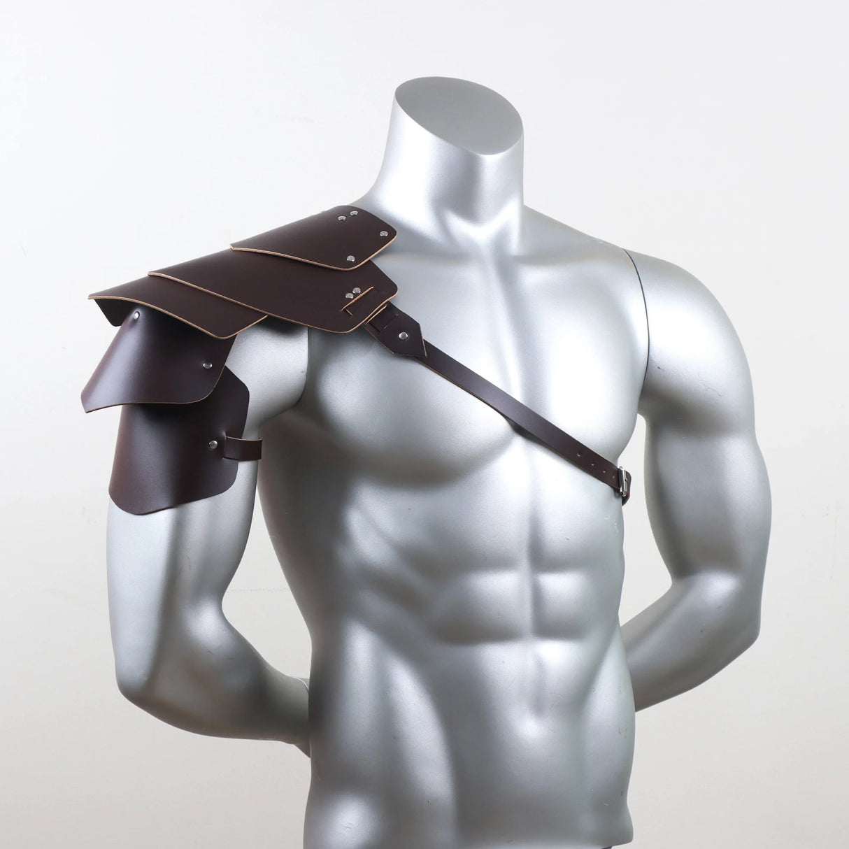 Retro Medieval PU Leather Shoulder Armor | by Anwer Fancy | Worldwide Shipping