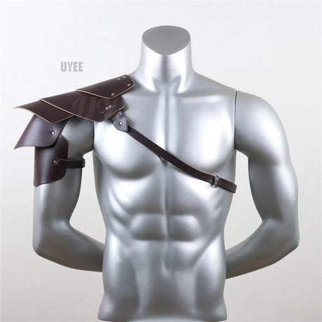 Retro Medieval PU Leather Shoulder Armor | by Anwer Fancy | Worldwide Shipping