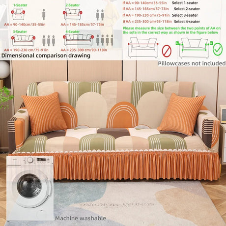 Romantic Ruffled Sofa Cover | by Anwer Fancy | Worldwide Shipping