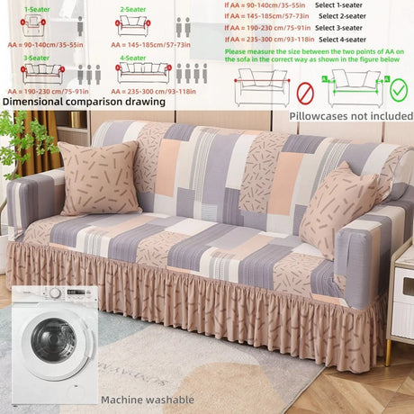 Romantic Ruffled Sofa Cover | by Anwer Fancy | Worldwide Shipping