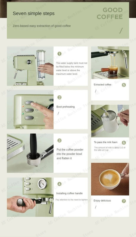 Semi - Automatic Espresso Machine | by Anwer Fancy | Worldwide Shipping