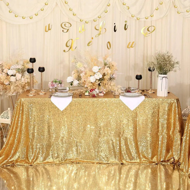 Sequin Rose Gold Tablecloth | by Anwer Fancy | Worldwide Shipping