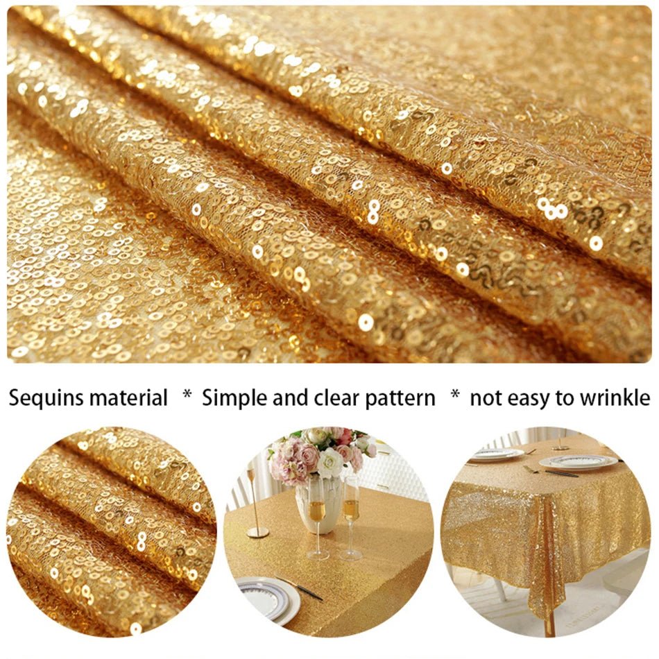 Sequin Rose Gold Tablecloth | by Anwer Fancy | Worldwide Shipping