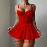 Sexy Lace Lingerie Bra & Garter Set | by Anwer Fancy | Worldwide Shipping