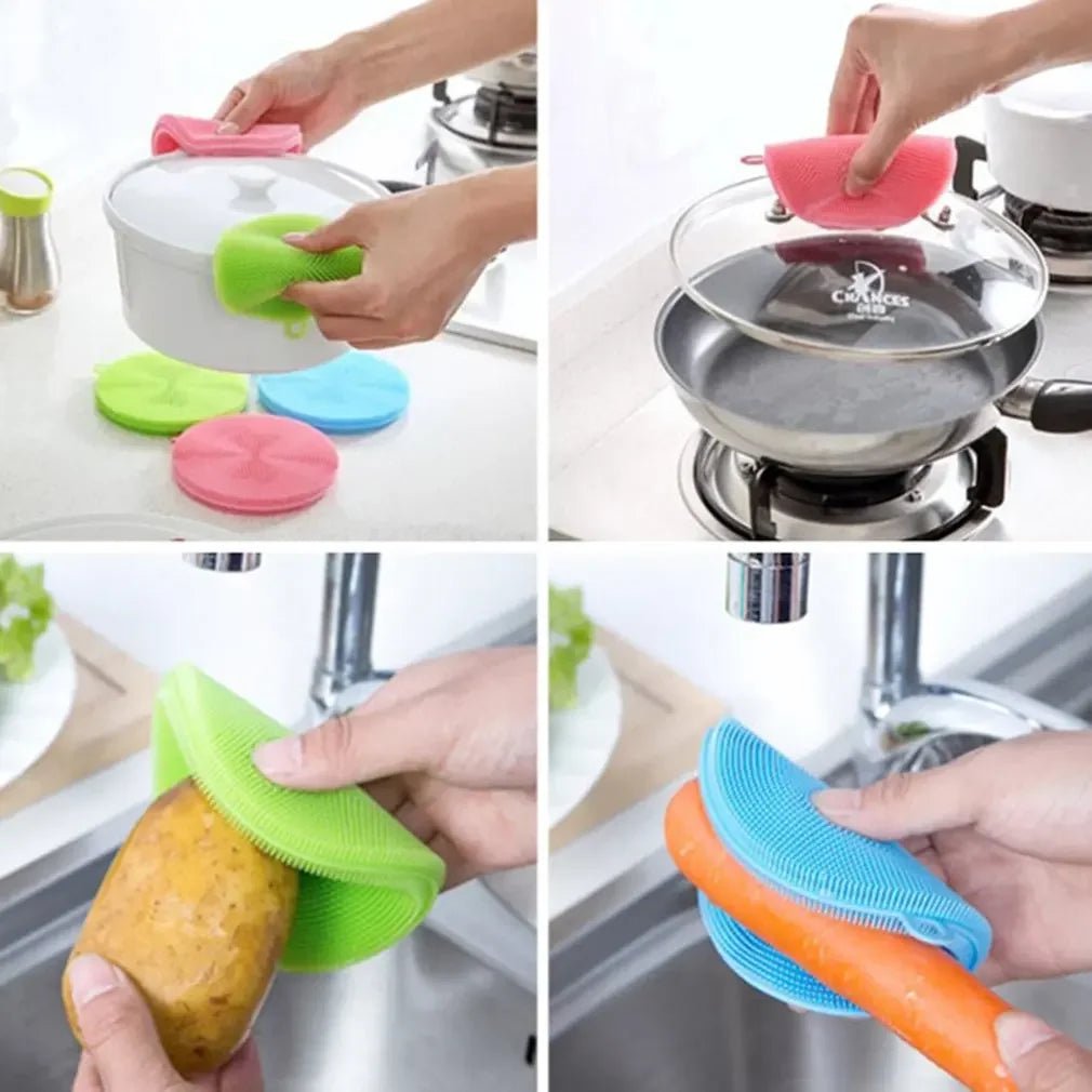 Silicone Scouring Pad Brush | by Anwer Fancy | Worldwide Shipping