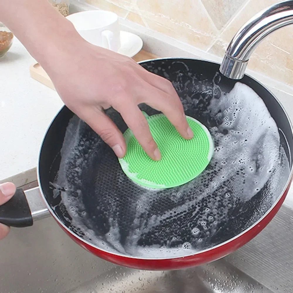 Silicone Scouring Pad Brush | by Anwer Fancy | Worldwide Shipping