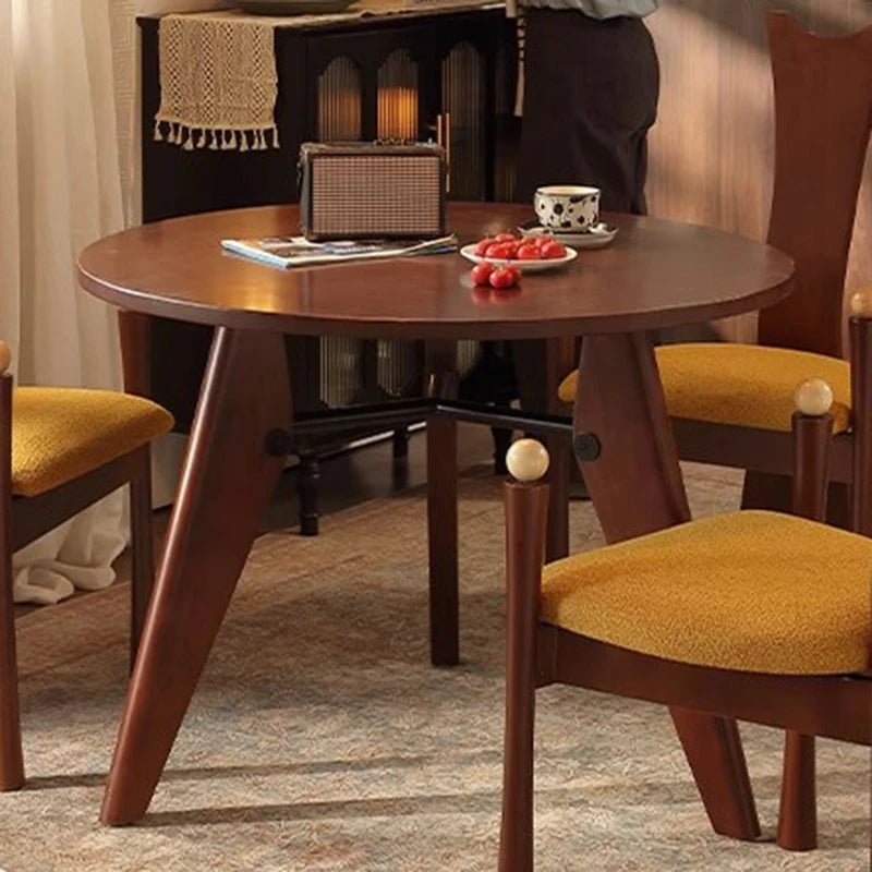 Solid Wood Round Dining Table | by Anwer Fancy | Worldwide Shipping