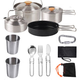 Stainless Steel Camping Cookware Set | by Anwer Fancy | Worldwide Shipping