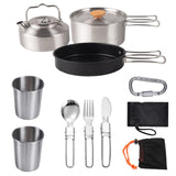 Stainless Steel Camping Cookware Set | by Anwer Fancy | Worldwide Shipping