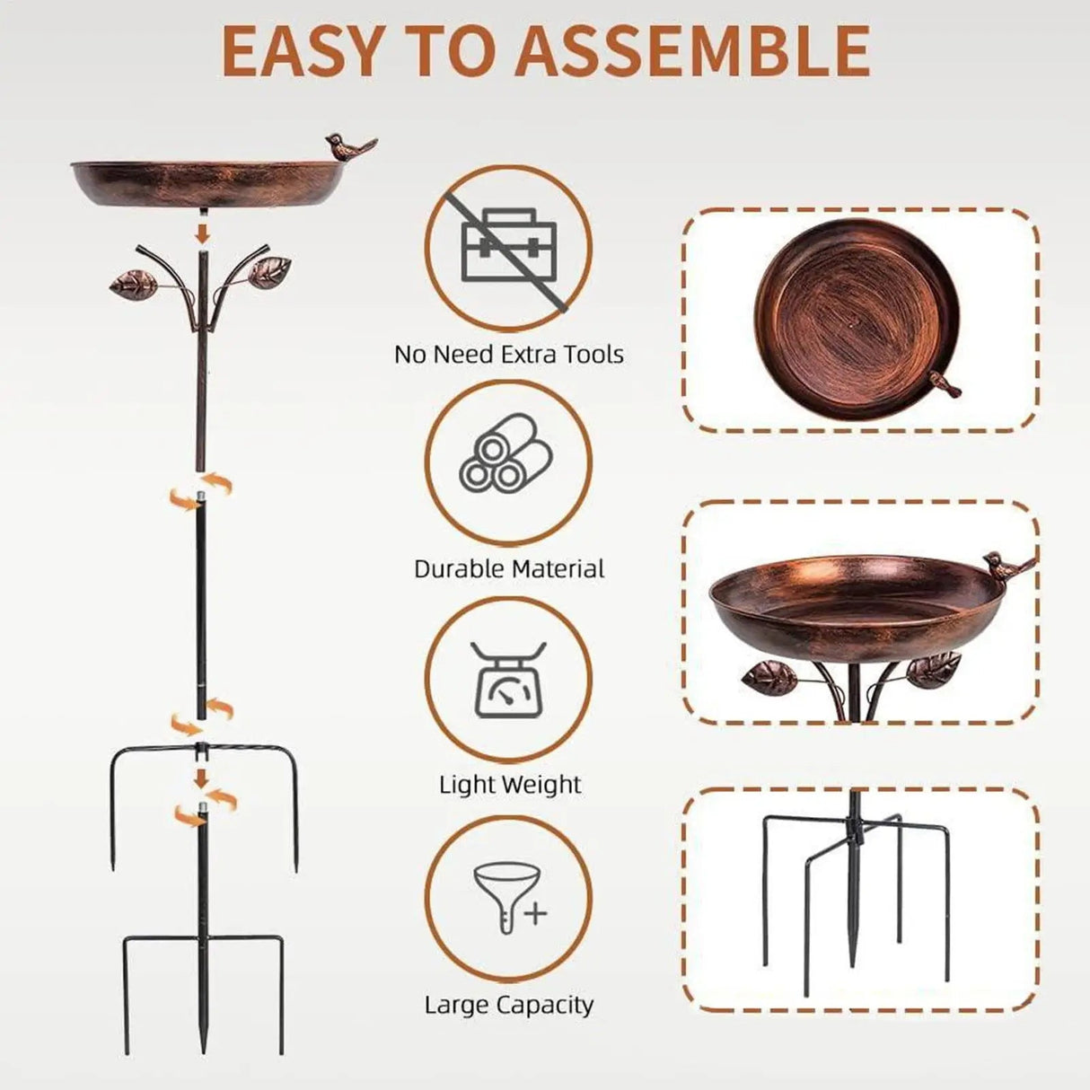 Standing Bird Bath | by Anwer Fancy | Worldwide Shipping