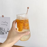 Stripe Glass Cup 500ml | by Anwer Fancy | Worldwide Shipping