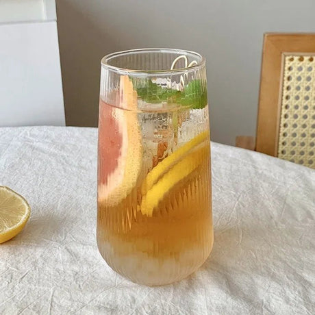 Stripe Glass Cup 500ml | by Anwer Fancy | Worldwide Shipping