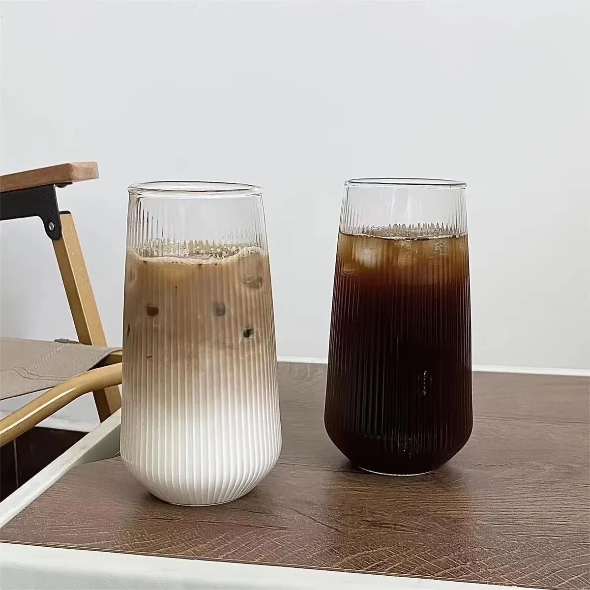 Stripe Glass Cup 500ml | by Anwer Fancy | Worldwide Shipping