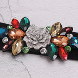 Flower Beaded Elastic Cummerbunds Female Dress