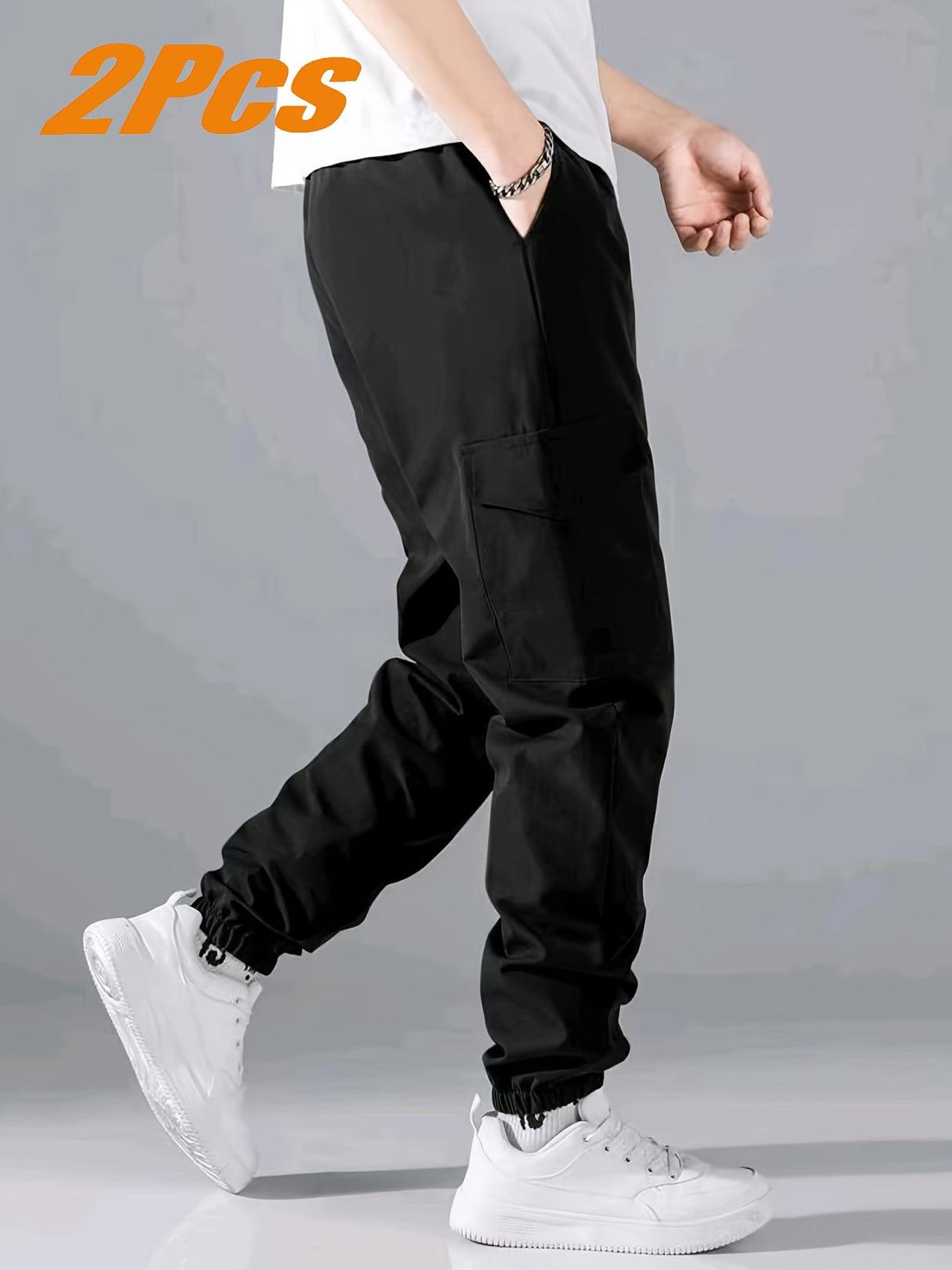 Men's Black Cargo Pants