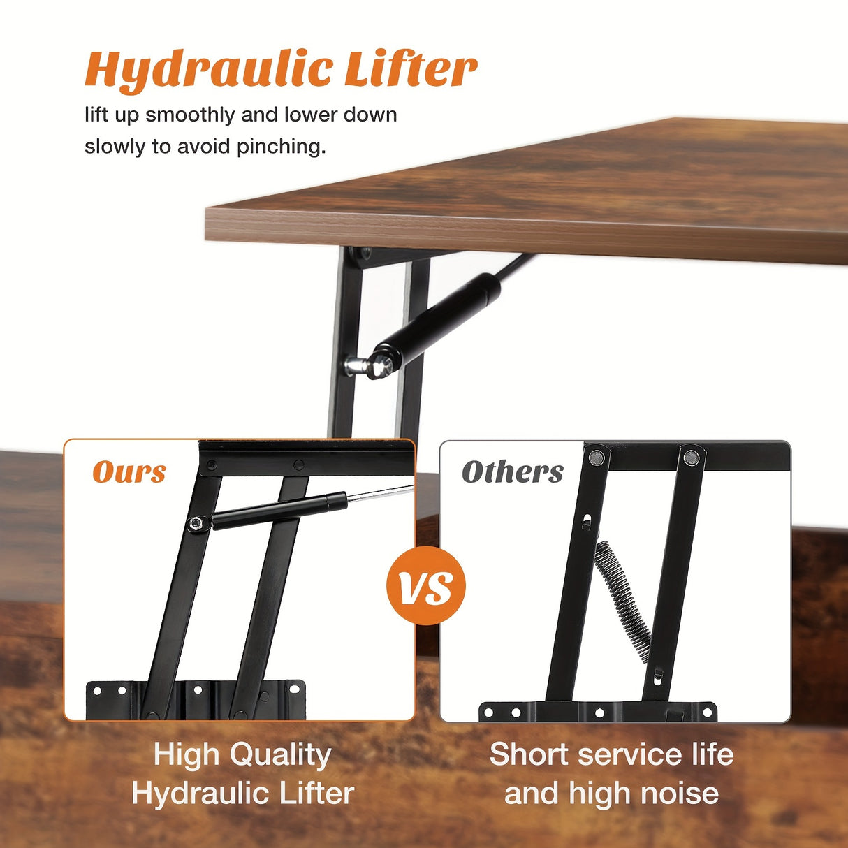 Lift Top Black Coffee Table