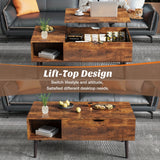 Lift Top Black Coffee Table