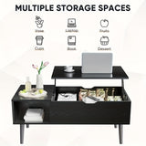 Lift Top Black Coffee Table