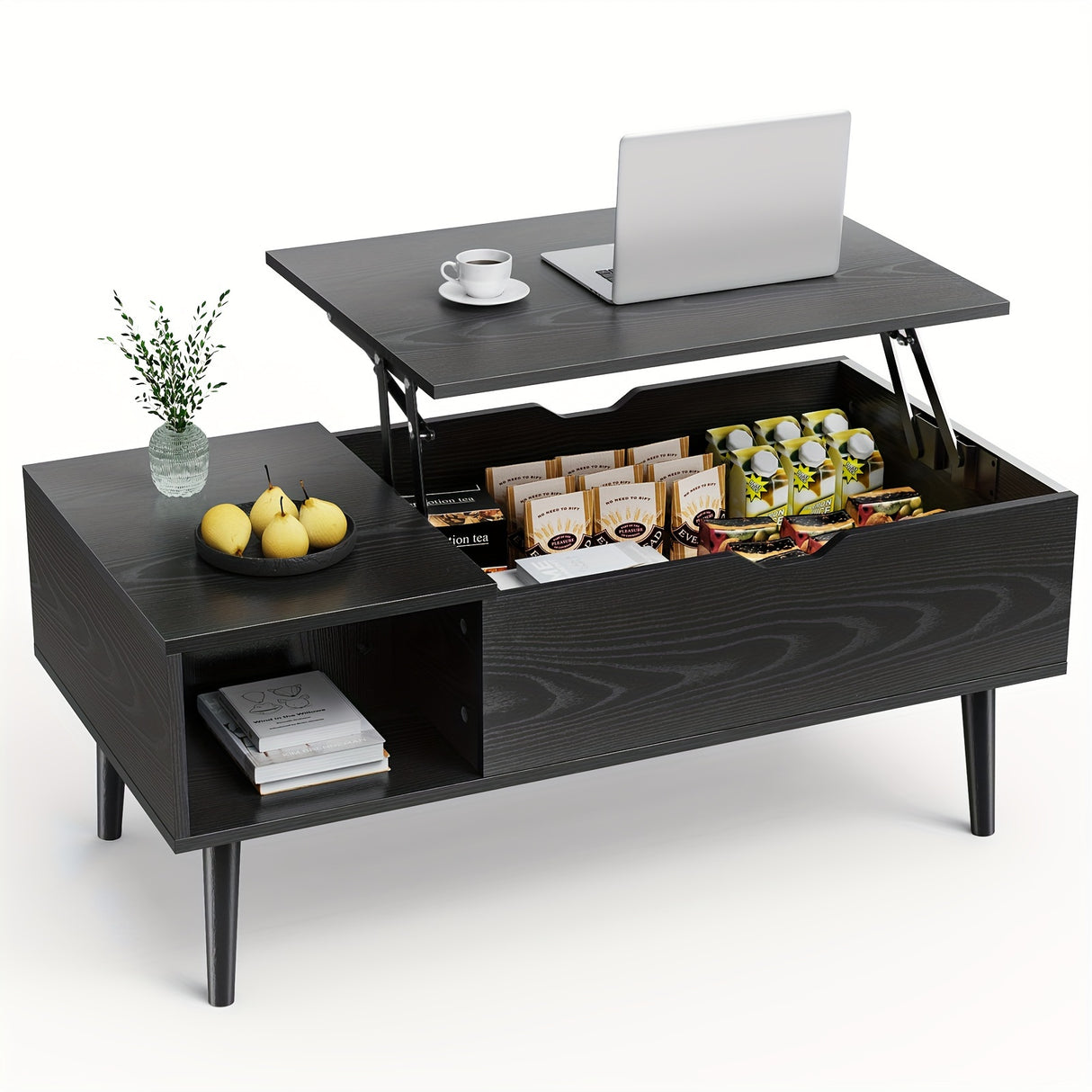 Lift Top Black Coffee Table