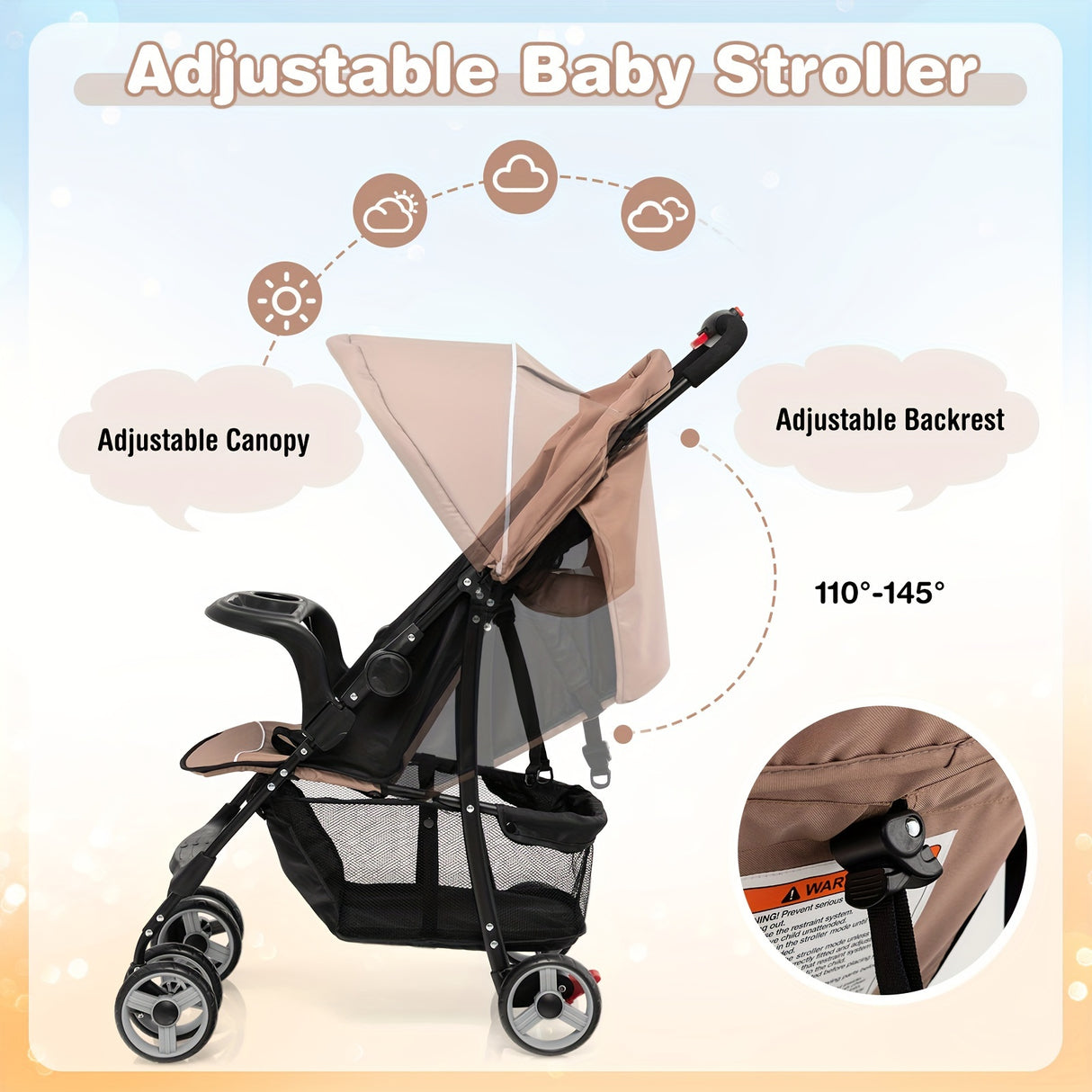 Baby Foldable Lightweight Stroller