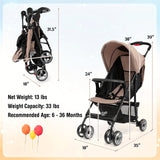 Baby Foldable Lightweight Stroller