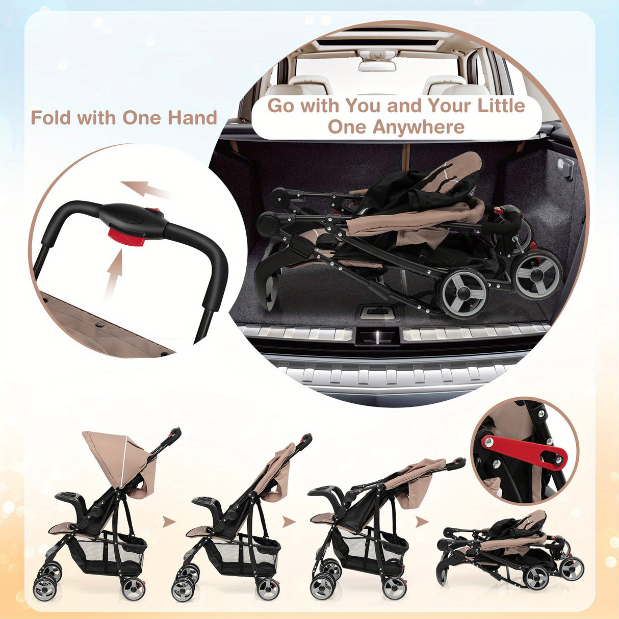 Baby Foldable Lightweight Stroller