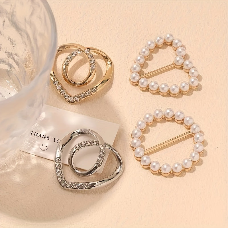 Elegant Alloy Brooch Pins Set