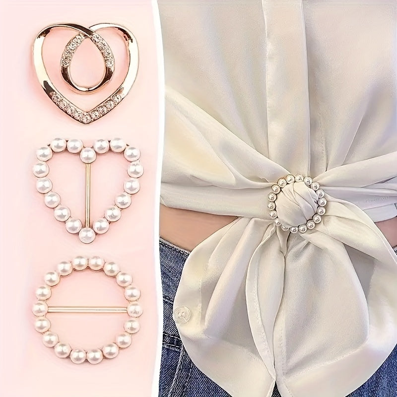 Elegant Alloy Brooch Pins Set