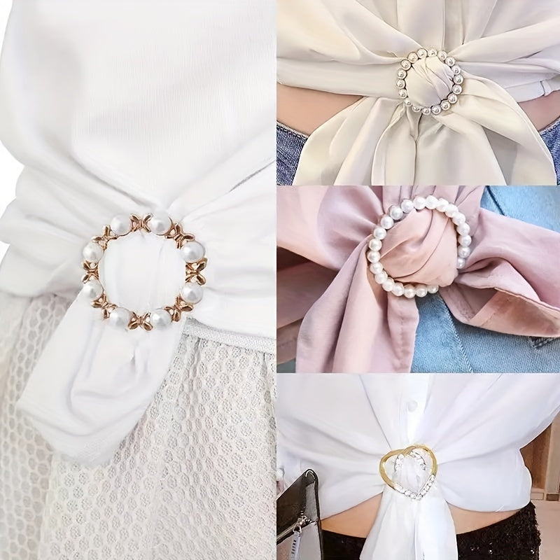 Elegant Alloy Brooch Pins Set
