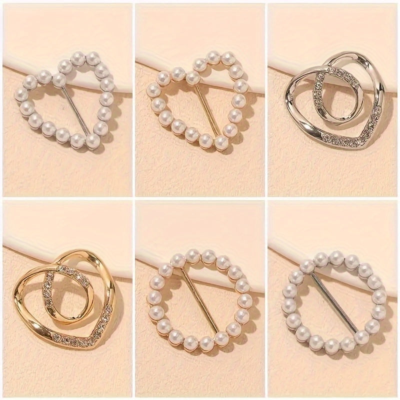 Elegant Alloy Brooch Pins Set