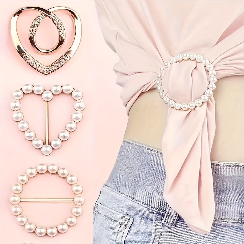 Elegant Alloy Brooch Pins Set