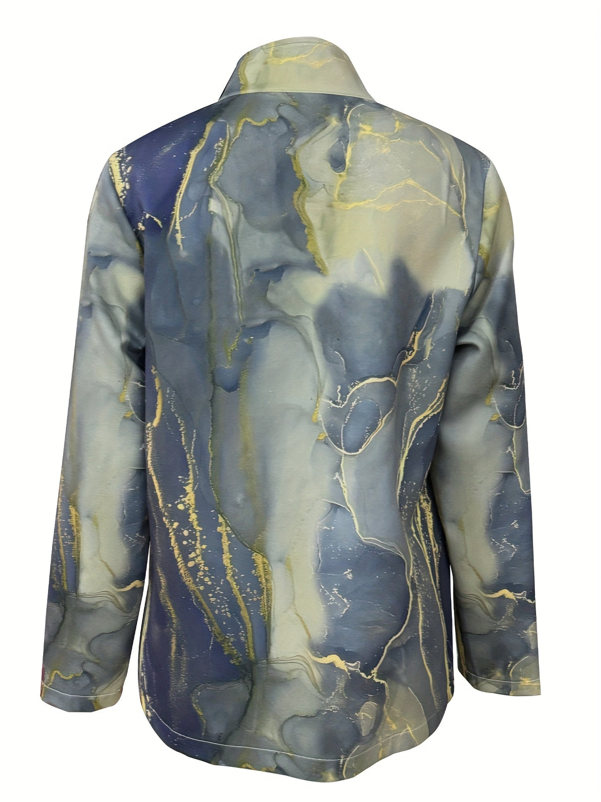 Women'S Fashion Marble Print Blazer