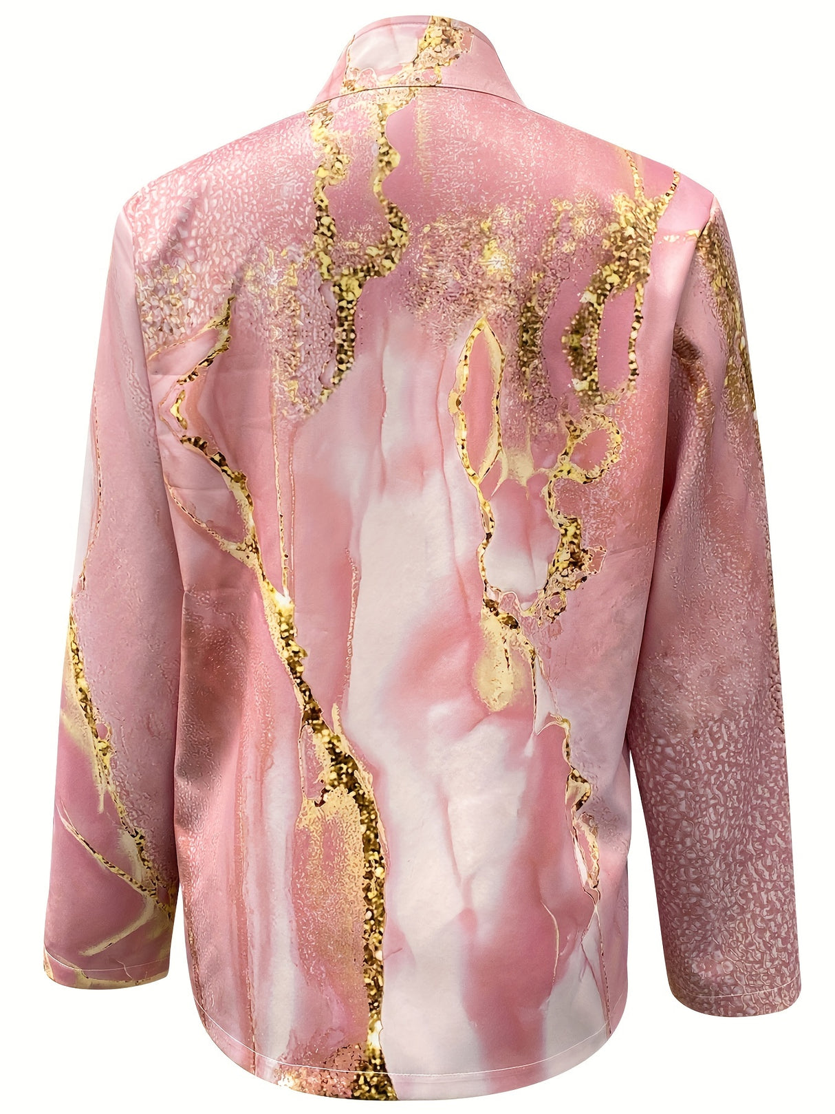 Women'S Fashion Marble Print Blazer