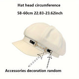 2 Chic Black and White Classic Berets